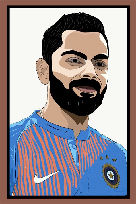 virat kohli vector art